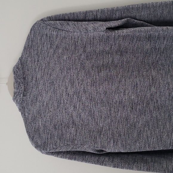 Lacoste Men Rugby Polo Shirt Medium Navy Blue Mouline Cotton Long Sleeve Preppy - Picture 6 of 13